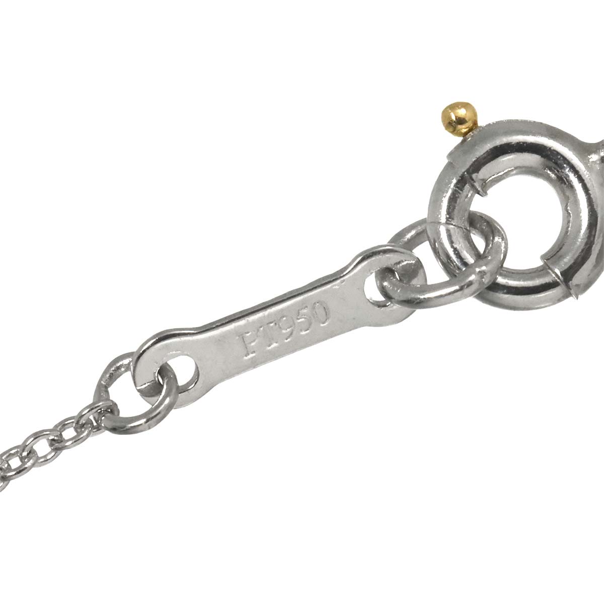 Open Heart Necklace Platinum