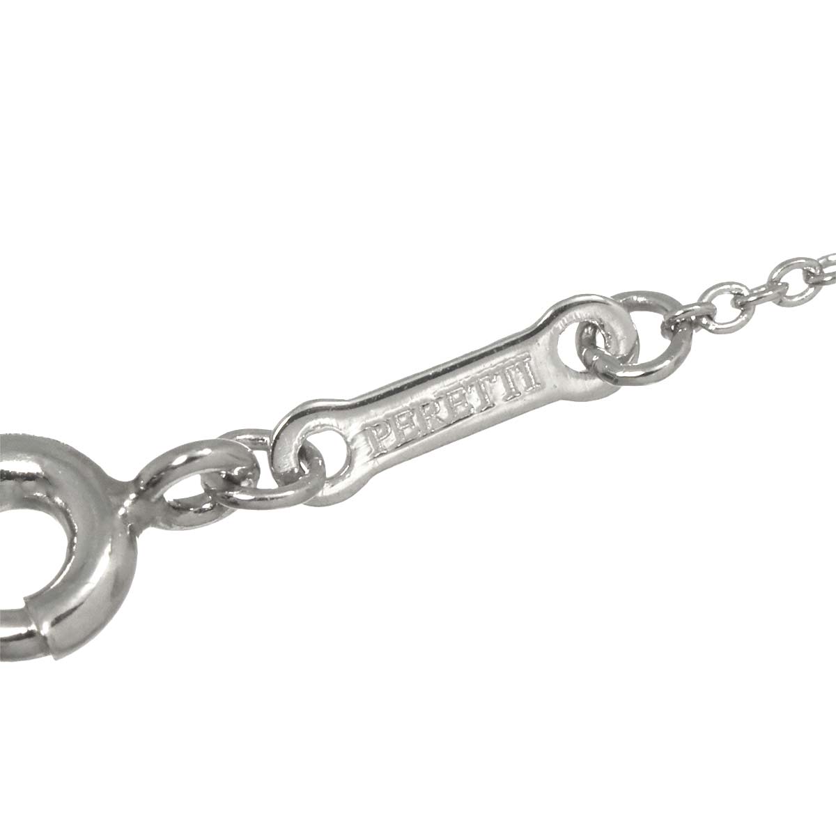 Open Heart Necklace Platinum