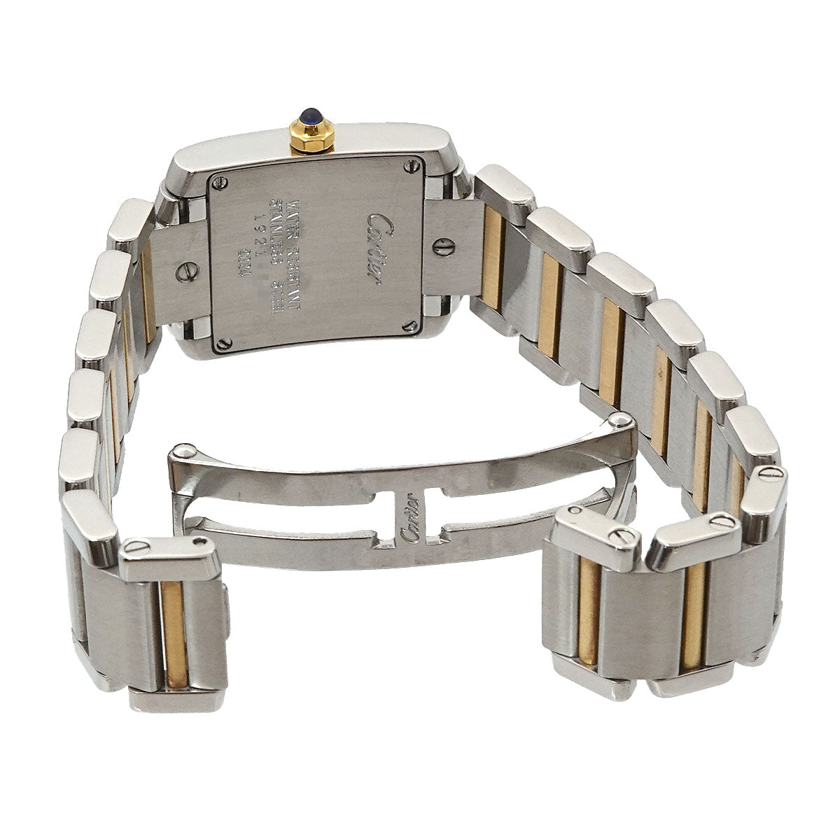 Tank Francaise SM W51007Q4 750 YG Quartz Cream Dial Ladies