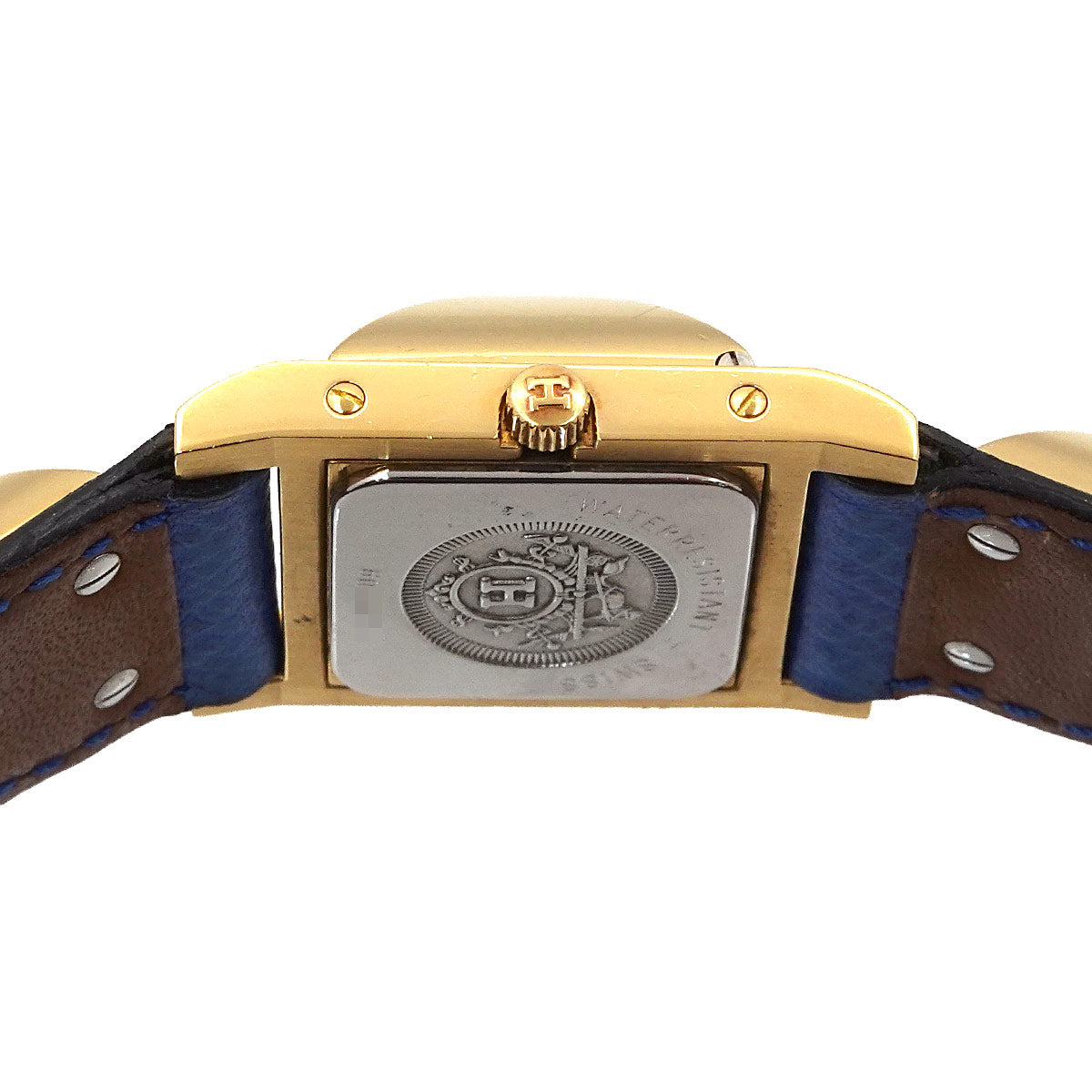 Medor Vintage pyramid Gold studs Quartz White Dial Ladies