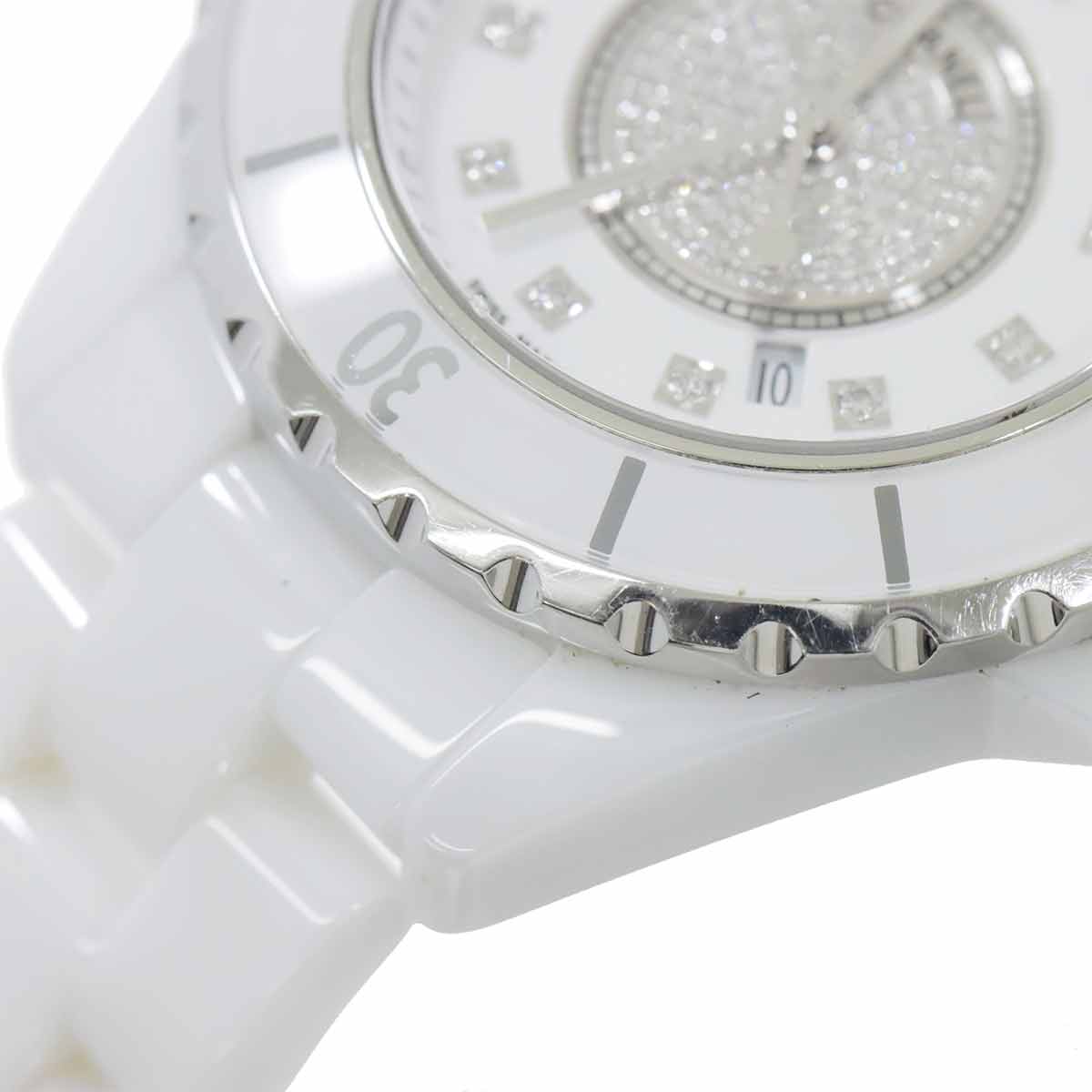 J12 33mm H2123 Quartz Date White Dial Ladies Watch