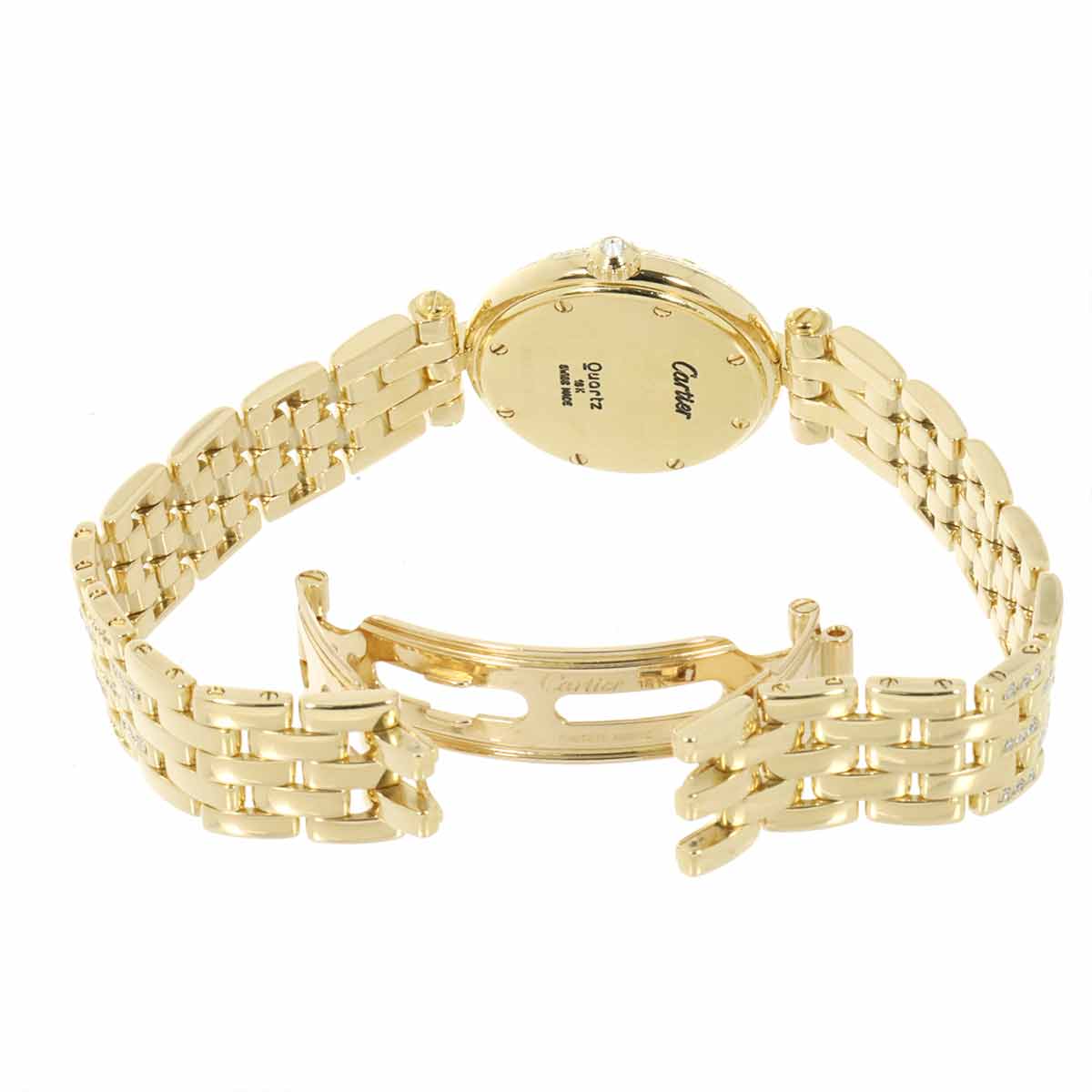 panthere Vendome 750 Gold Diamond Bezel Ladies Watch