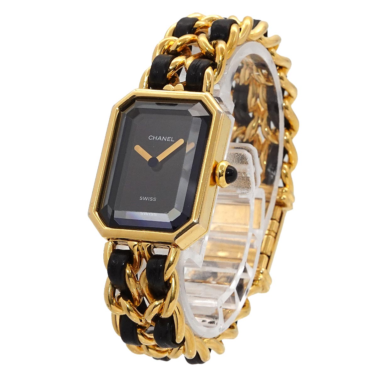 Premiere Size S H0001 Vintage Quartz Black Dial Ladies Watch