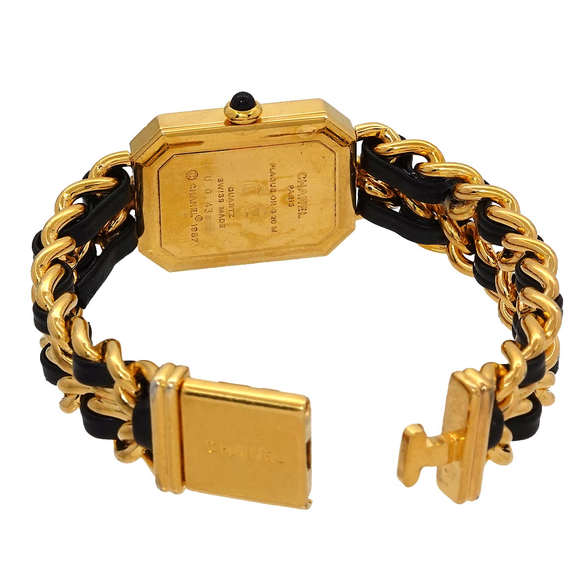 Premiere Size S H0001 Vintage Quartz Black Dial Ladies Watch