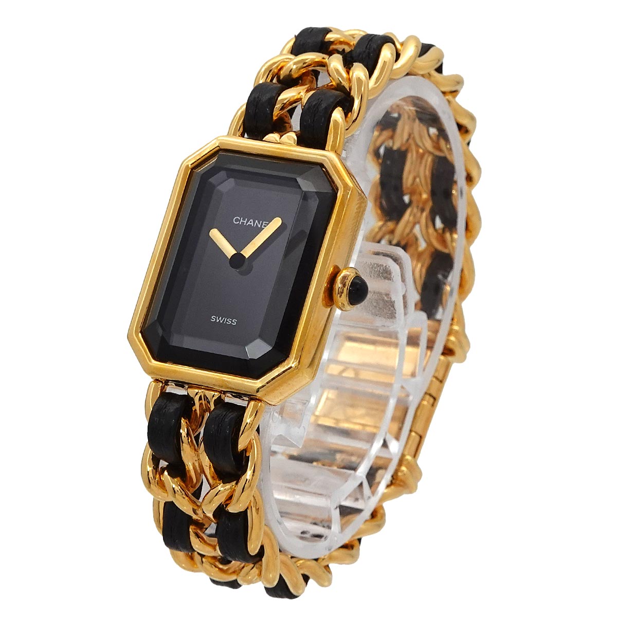 Premiere Size S H0001 Vintage Quartz Black Dial Ladies Watch