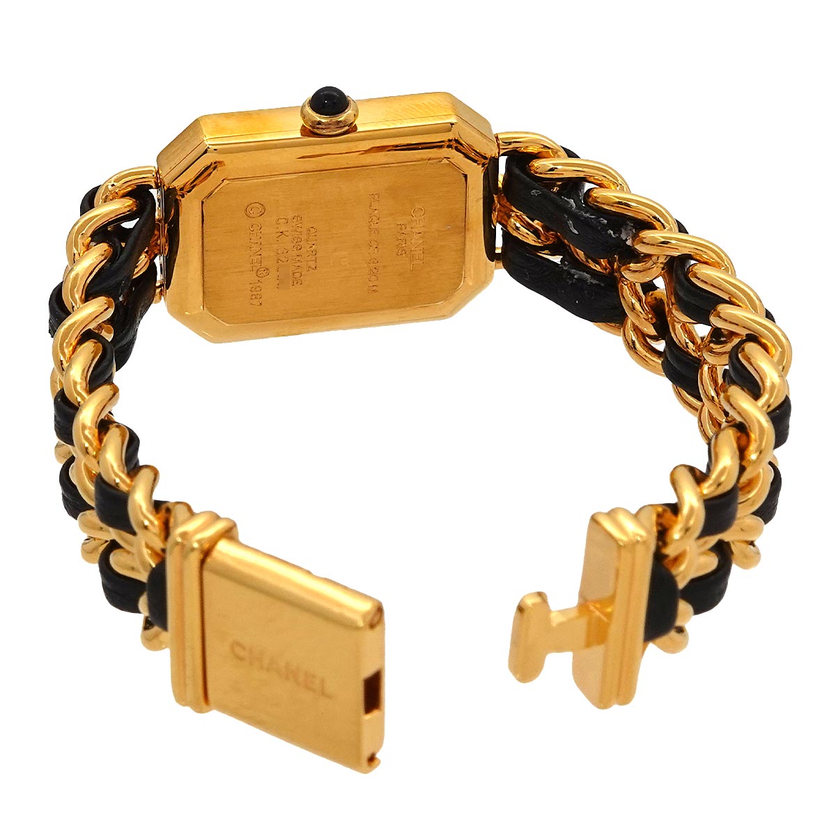 Premiere Size S H0001 Vintage Quartz Black Dial Ladies Watch