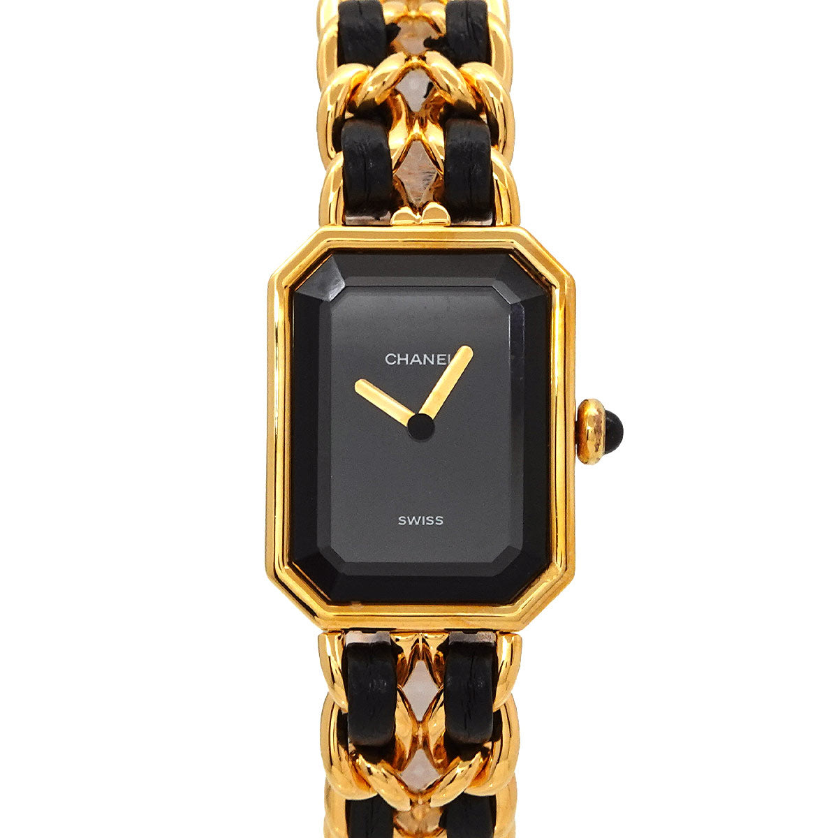 Premiere Size S H0001 Vintage Quartz Black Dial Ladies Watch