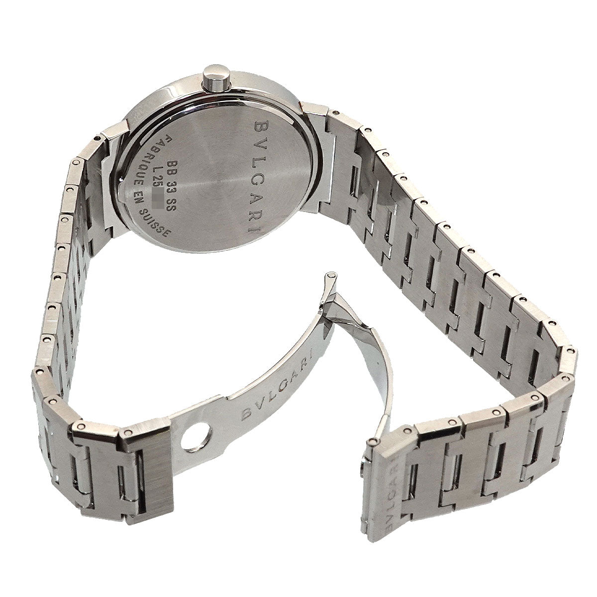 BVLGARIBVLGARI BB33SS Quartz Black Dial Boys Watch