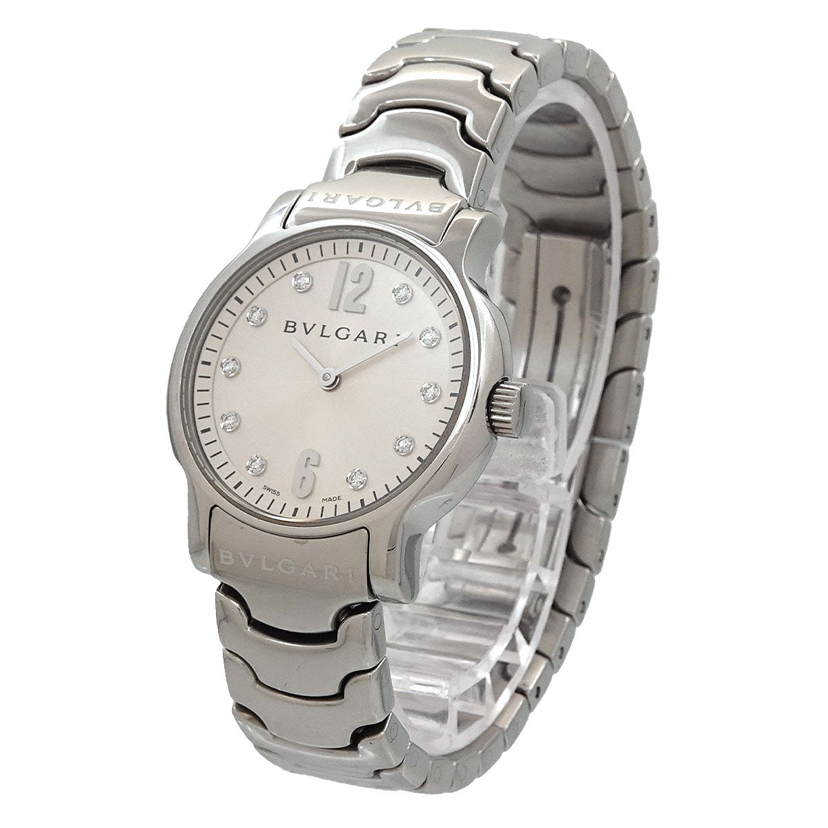 Solo tempo ST29S 10P Diamond Quartz Silver Dial Ladies