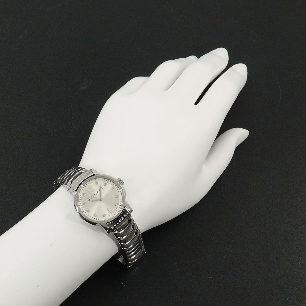 Solo tempo ST29S 10P Diamond Quartz Silver Dial Ladies