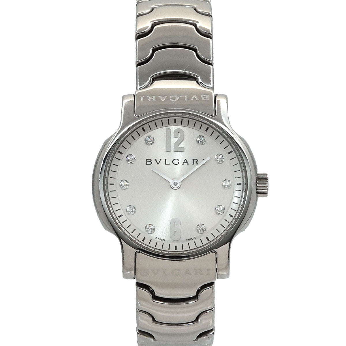 Solo tempo ST29S 10P Diamond Quartz Silver Dial Ladies