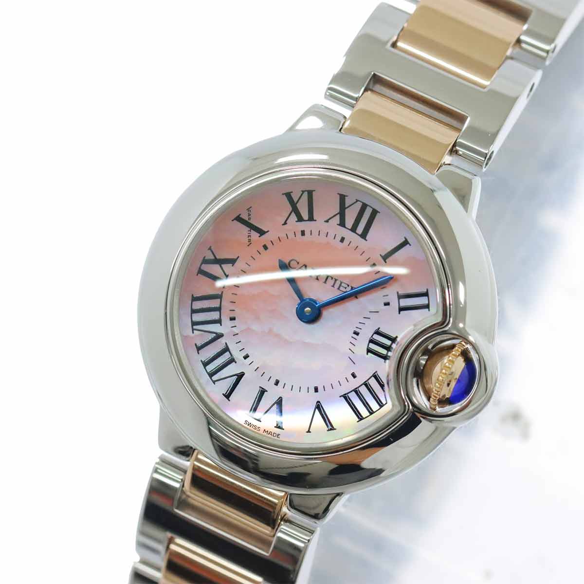 ballon bleu SM W6920034 Quartz PG Pink Shell Dial