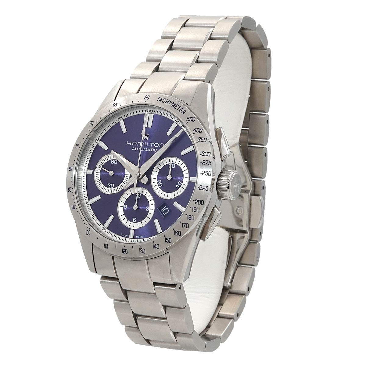 Jazzmaster performer H366160 Chronograph Date Blue Dial Mens