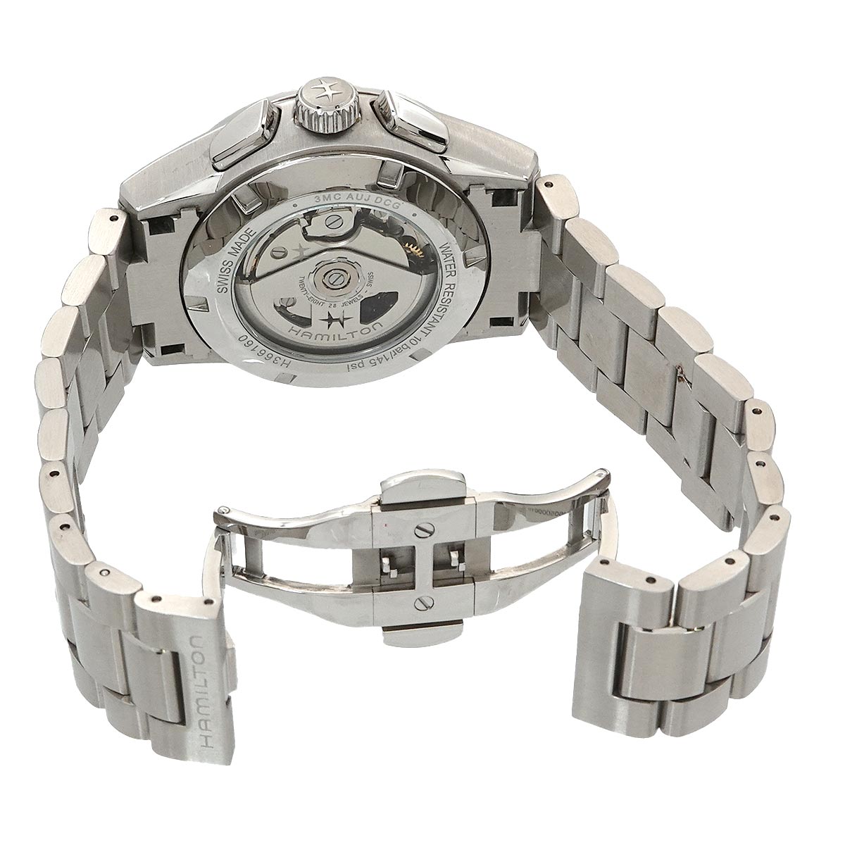 Jazzmaster performer H366160 Chronograph Date Blue Dial Mens