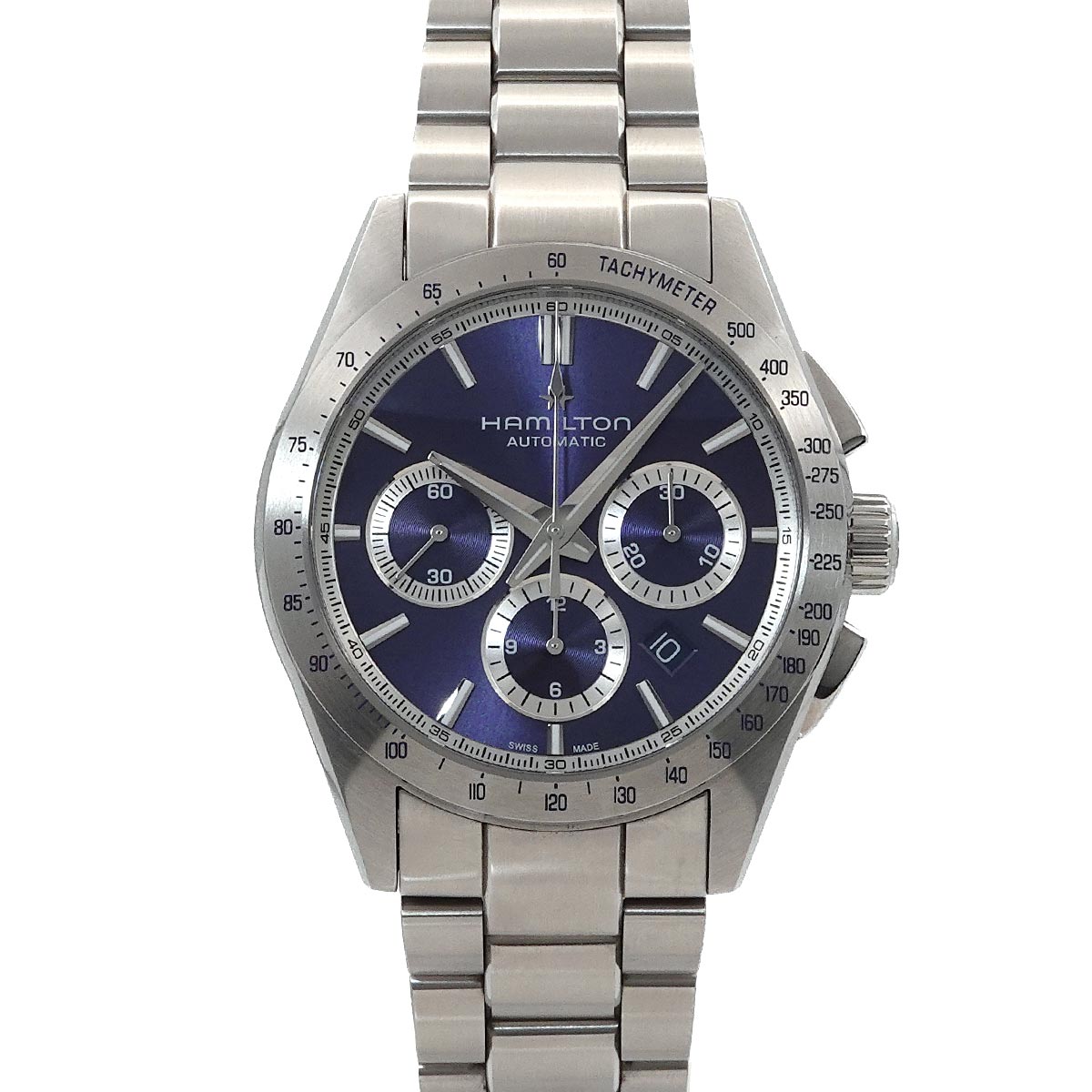 Jazzmaster performer H366160 Chronograph Date Blue Dial Mens
