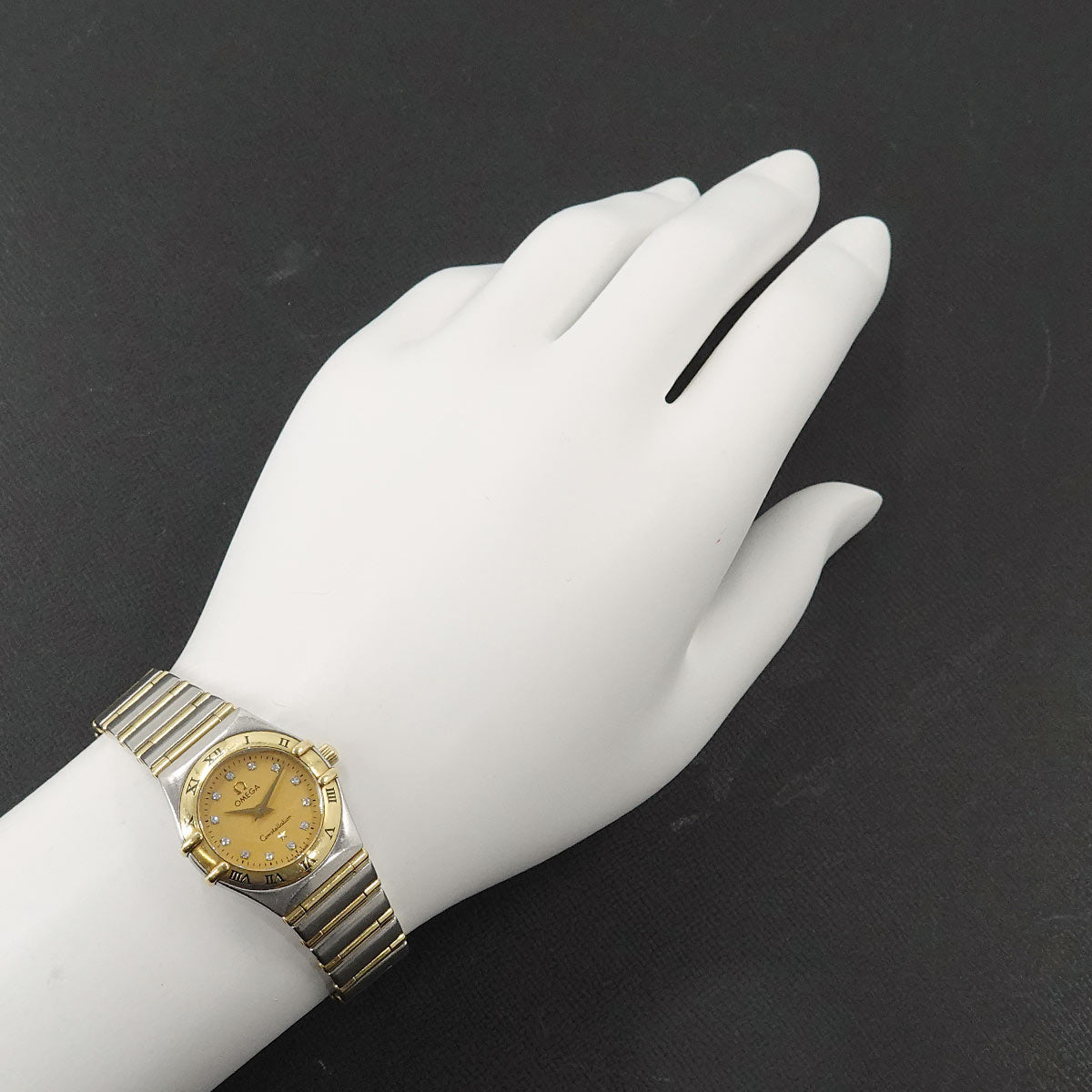 Constellation Mini 1262.15 750 YG Quartz 12P Diamond Ladies