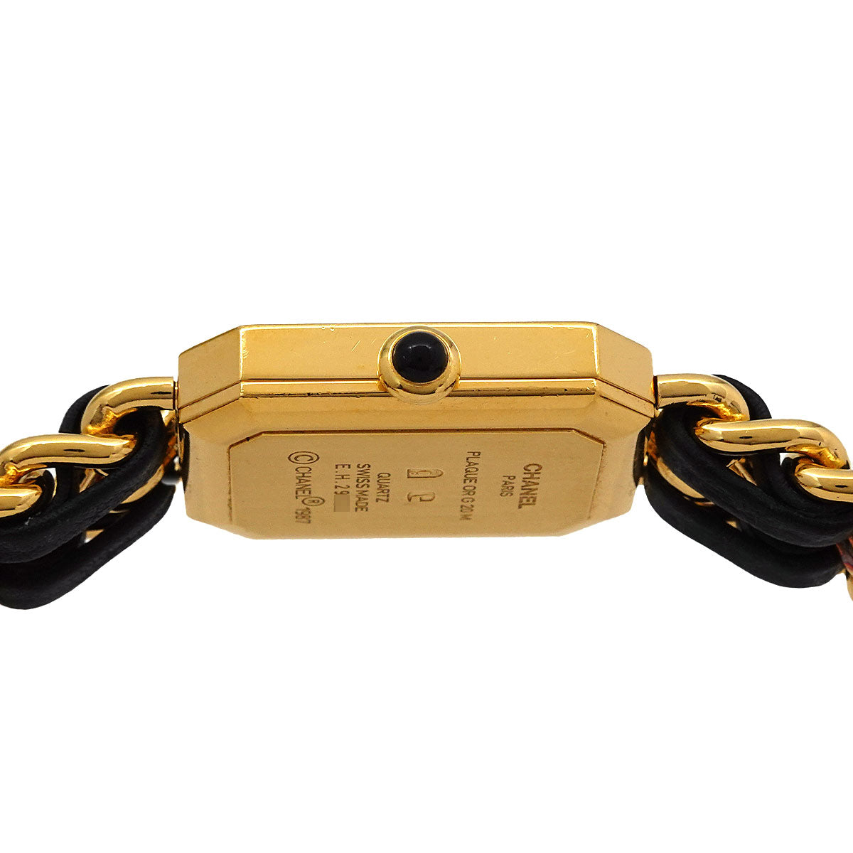 Premiere Size L H0001 Vintage Quartz Black Dial Ladies Watch