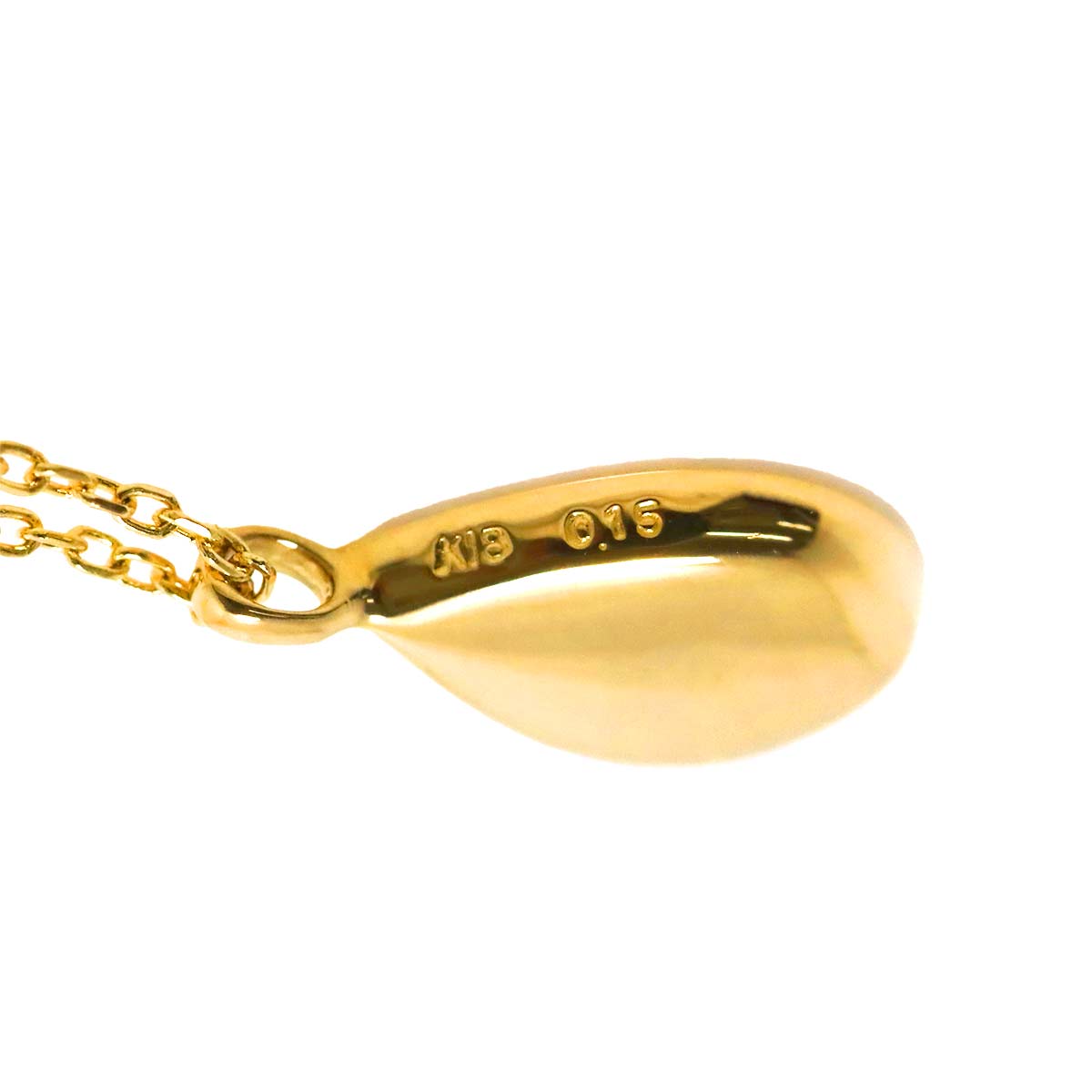 Diamond 0.15ct Necklace 18K YG Yellow Gold 750