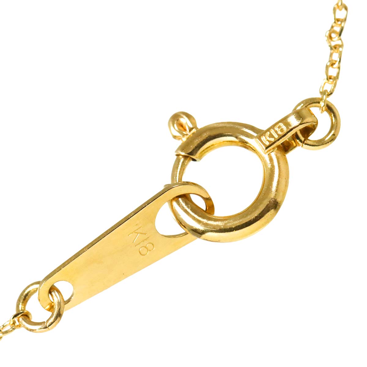 Diamond 0.15ct Necklace 18K YG Yellow Gold 750