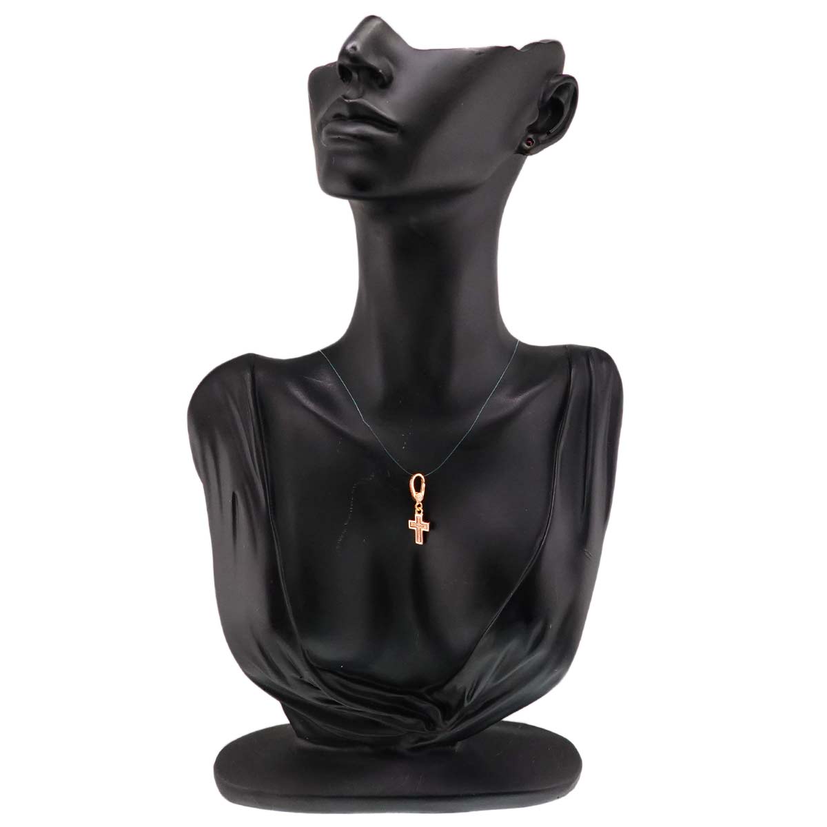 Belle Epoque Diamond Cross Pendant Top Charm 18K PG 750