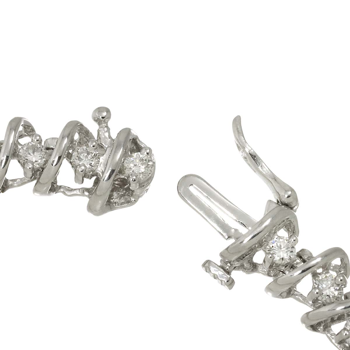 Diamond 2.00ct Bracelet 18K K18 WG White Gold 750