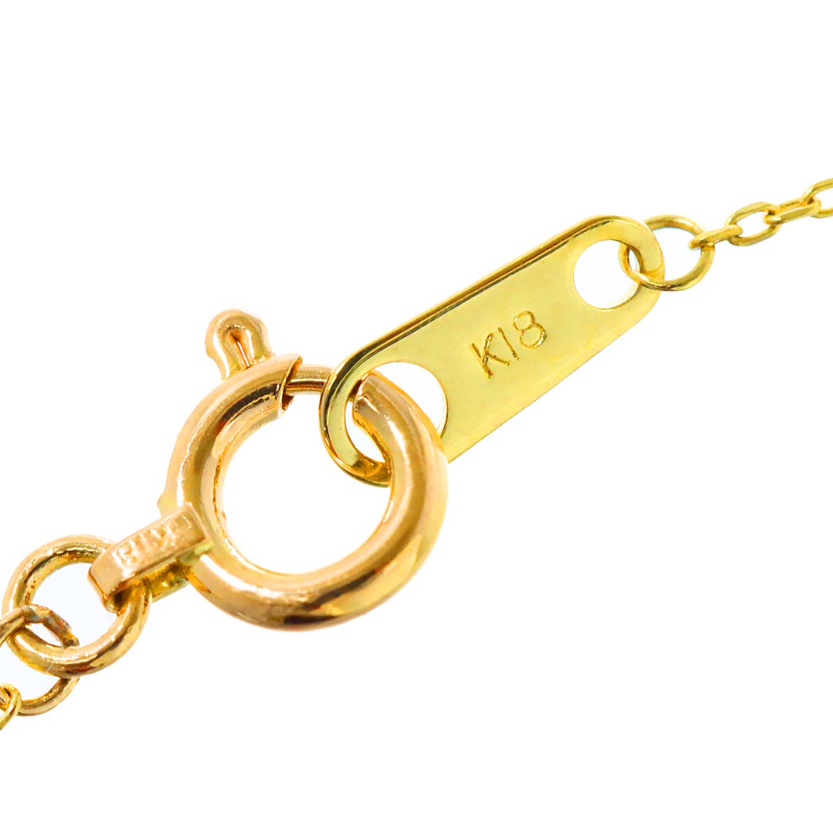 Diamond 0.12ct Necklace 18K Yellow Gold 750