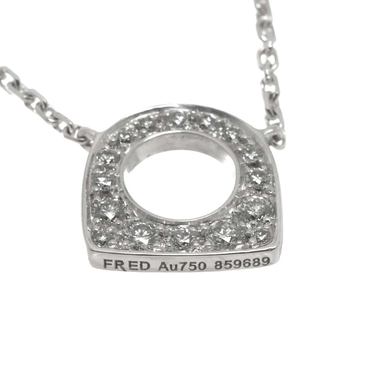 Success Mini Diamond Necklace 18K WG 750