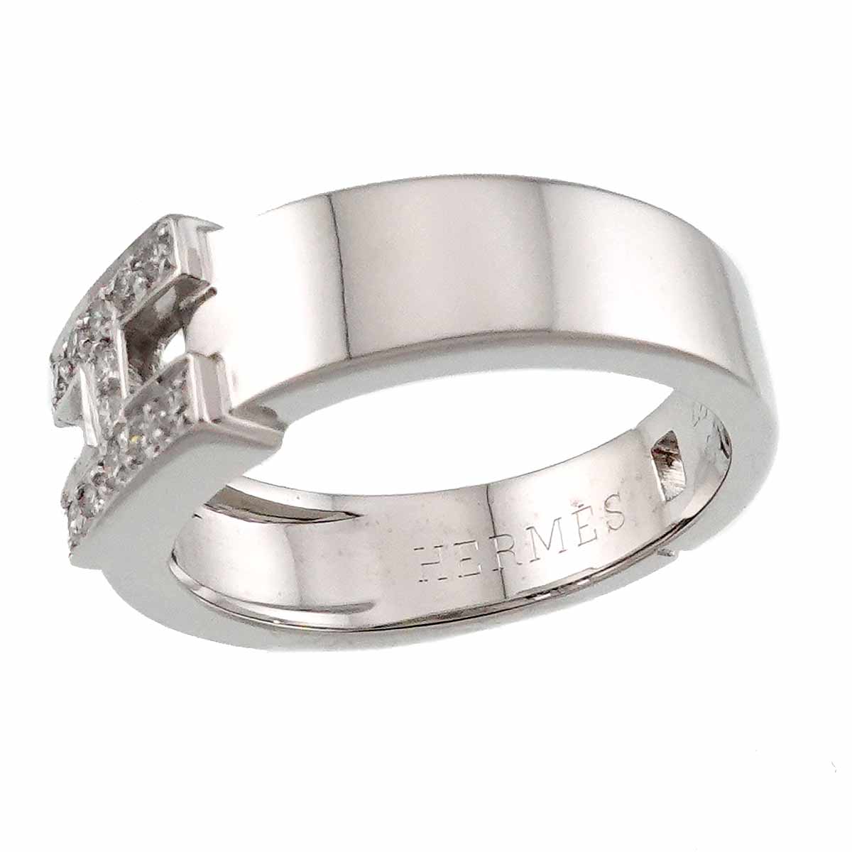 Hercules Diamond Ring 18K White Gold 750 Size48 4.5(US)