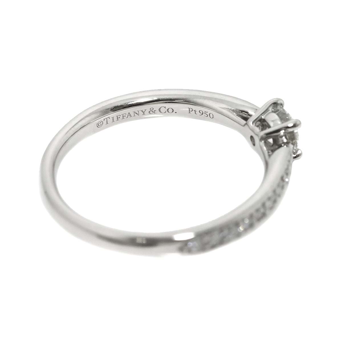 Harmony Diamond 0.24ct H/VVS2/3EX Ring Pt Size4.75-5(US)