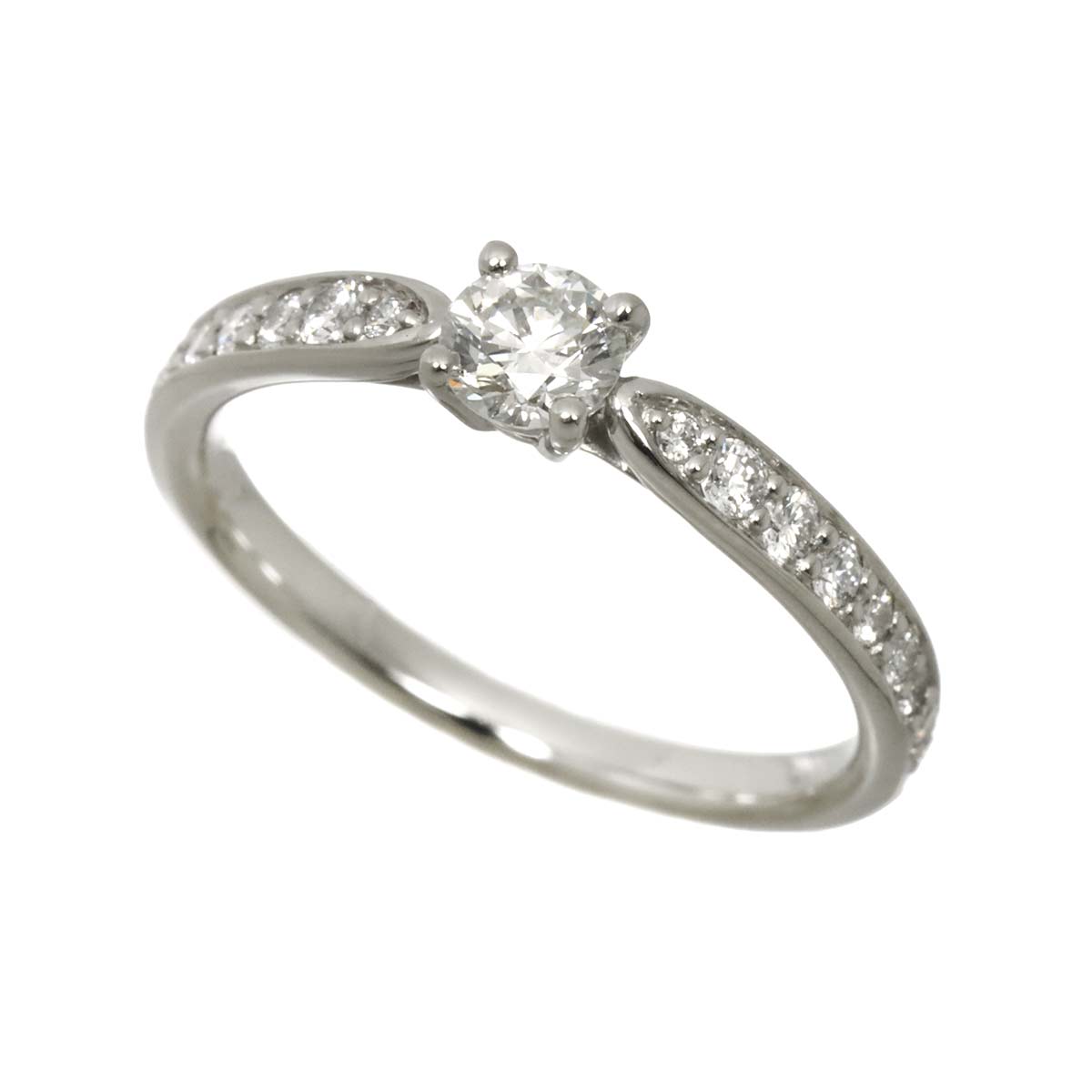 Harmony Diamond 0.24ct H/VVS2/3EX Ring Pt Size4.75-5(US)