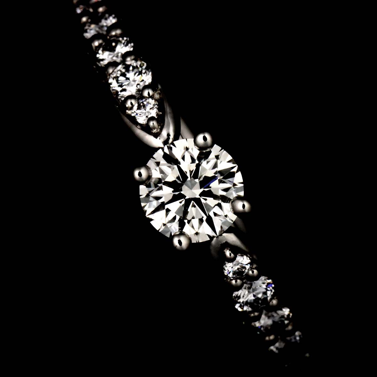 Harmony Diamond 0.24ct H/VVS2/3EX Ring Pt Size4.75-5(US)