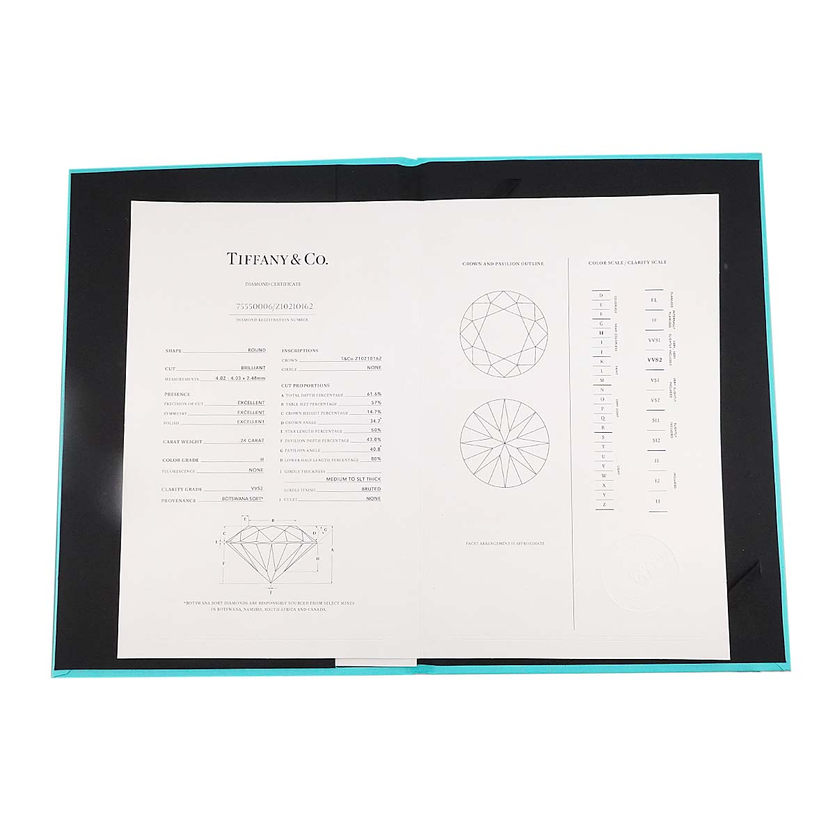 Harmony Diamond 0.24ct H/VVS2/3EX Ring Pt Size4.75-5(US)