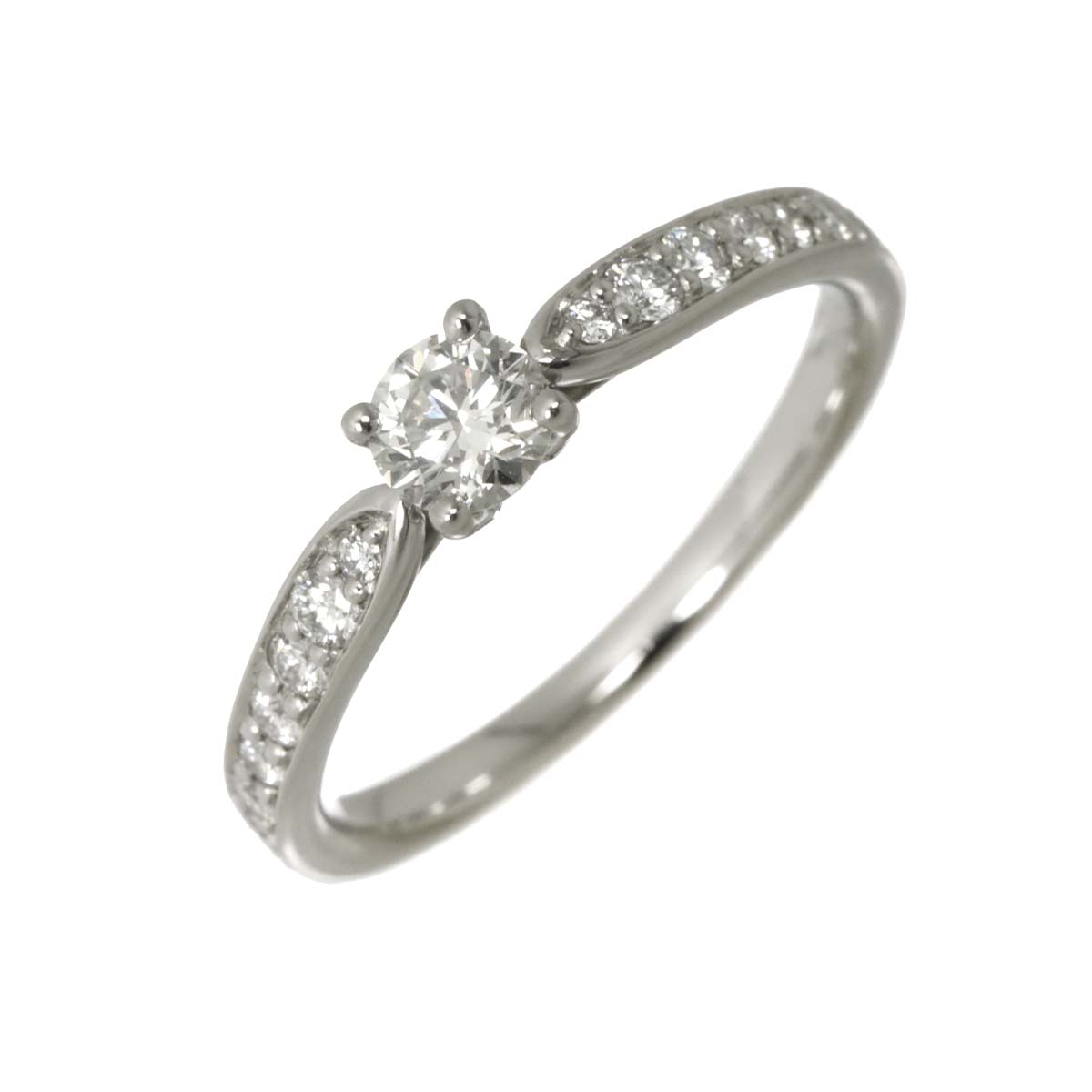 Harmony Diamond 0.24ct H/VVS2/3EX Ring Pt Size4.75-5(US)