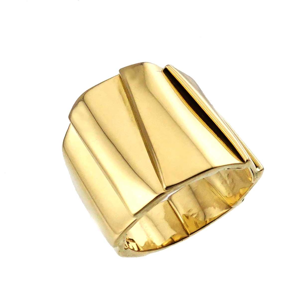 Ring 18K Yellow Gold 750 Size10 4.75(US)