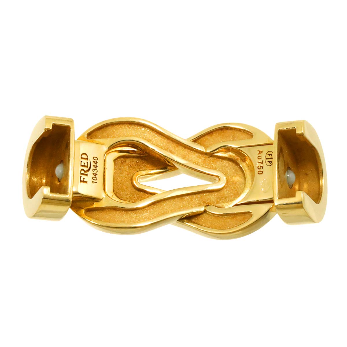 Chance Infini Bracelet LM 18K Yellow Gold 750 leather Steel Size17