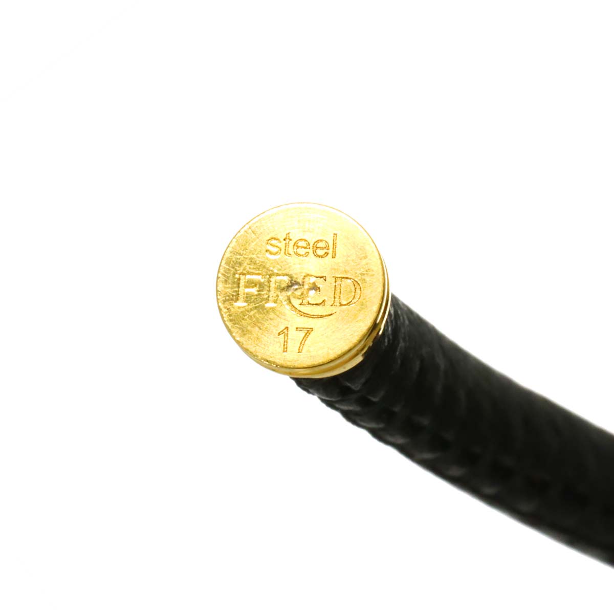 Chance Infini Bracelet LM 18K Yellow Gold 750 leather Steel Size17