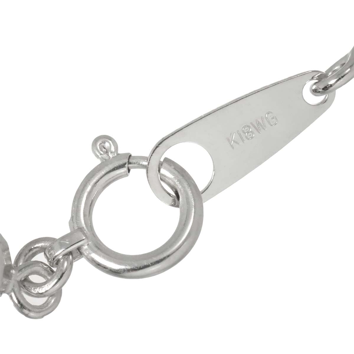 Diamond 1.00ct Necklace 18K WG White Gold 750