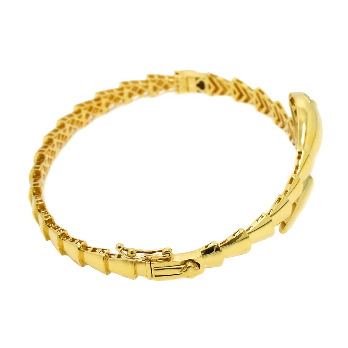 Garnet Bracelet 18K K18 YG Yellow Gold 750