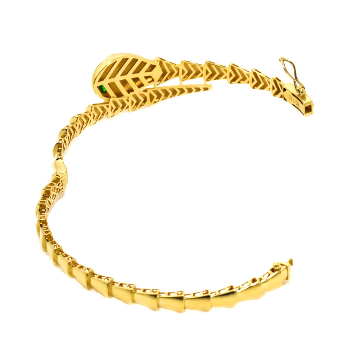 Garnet Bracelet 18K K18 YG Yellow Gold 750