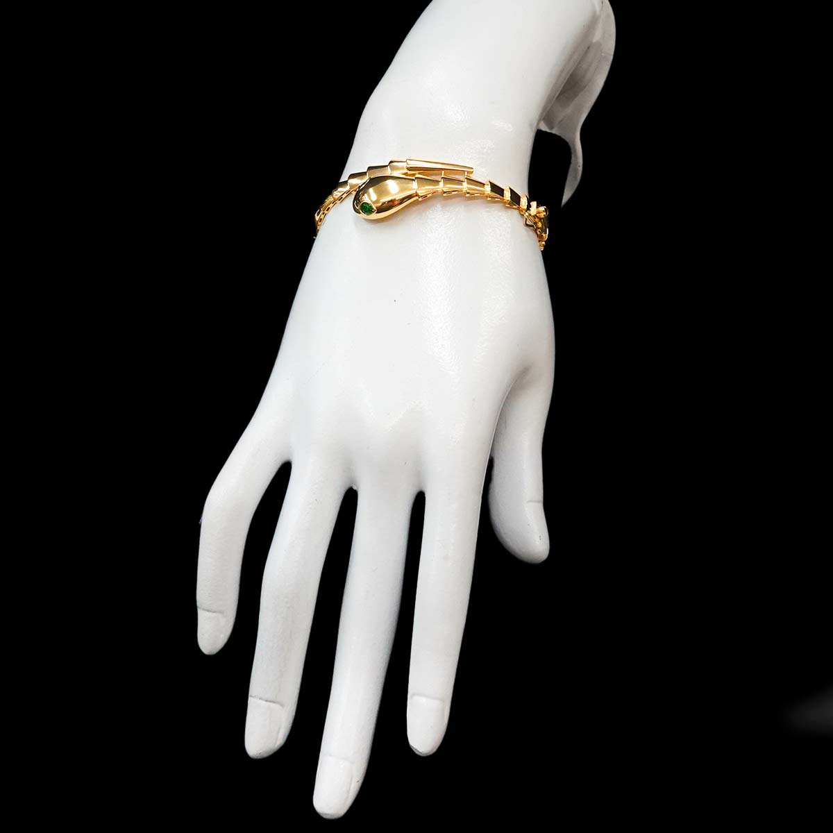 Garnet Bracelet 18K K18 YG Yellow Gold 750