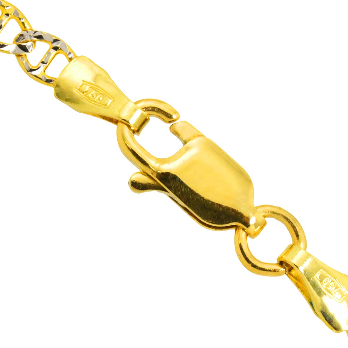 Topaz Diamond Necklace 18K K18 YG WG Yellow White Gold 750