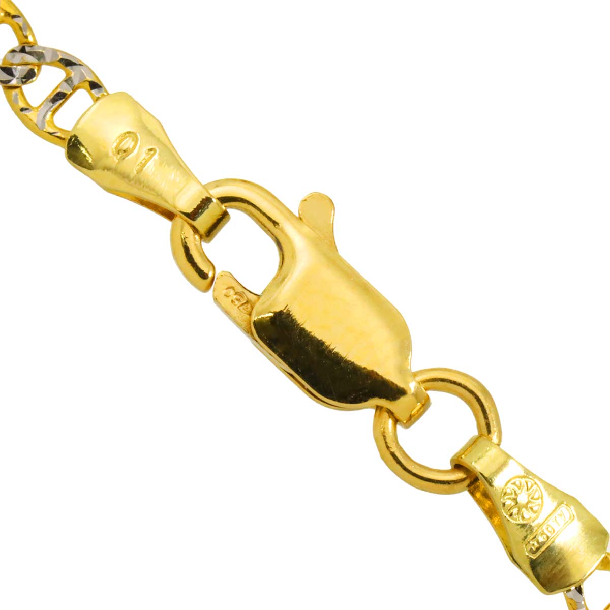 Topaz Diamond Necklace 18K K18 YG WG Yellow White Gold 750