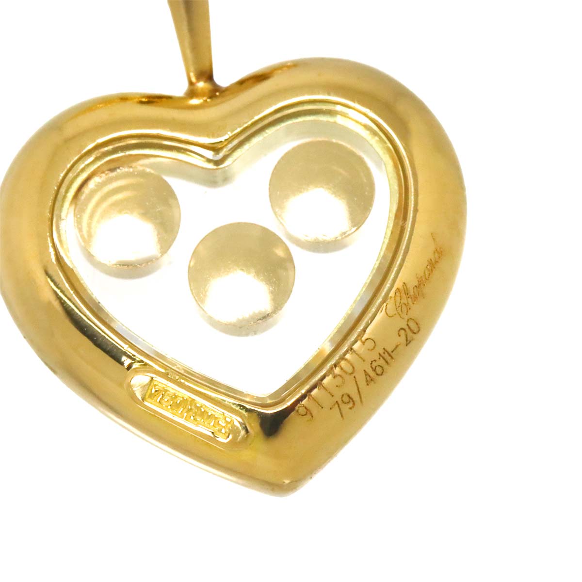 Happy Diamond Heart Necklace 18K Yellow Gold 750