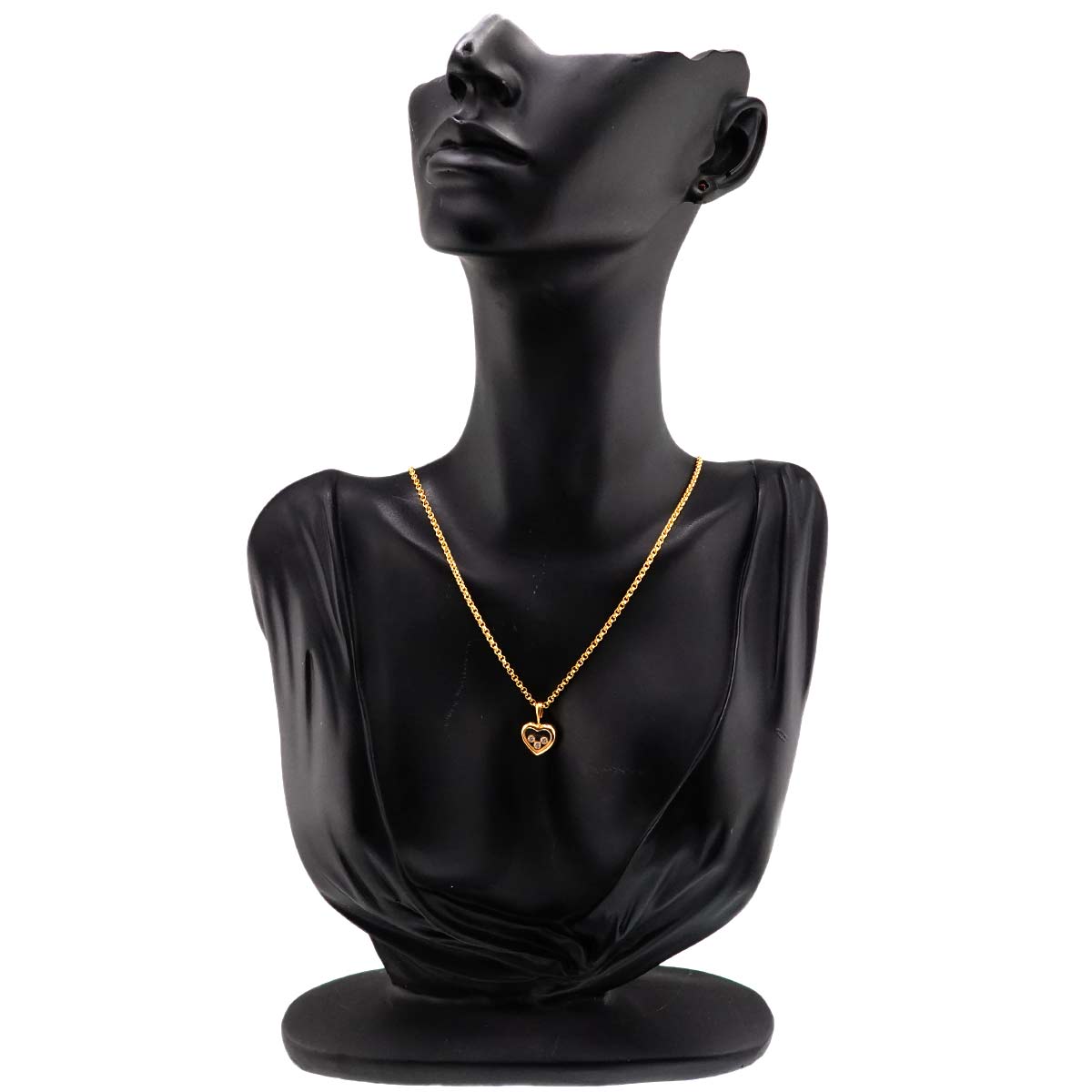 Happy Diamond Heart Necklace 18K Yellow Gold 750