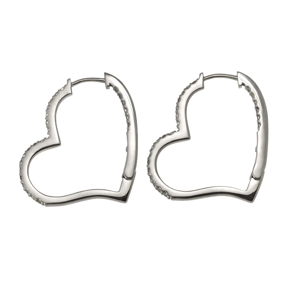 Diamond 0.20ct/0.20ct Earrings Pierced Pt Platinum