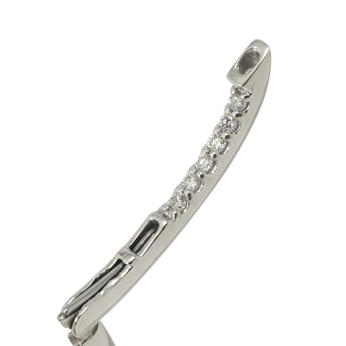 Diamond 0.20ct/0.20ct Earrings Pierced Pt Platinum