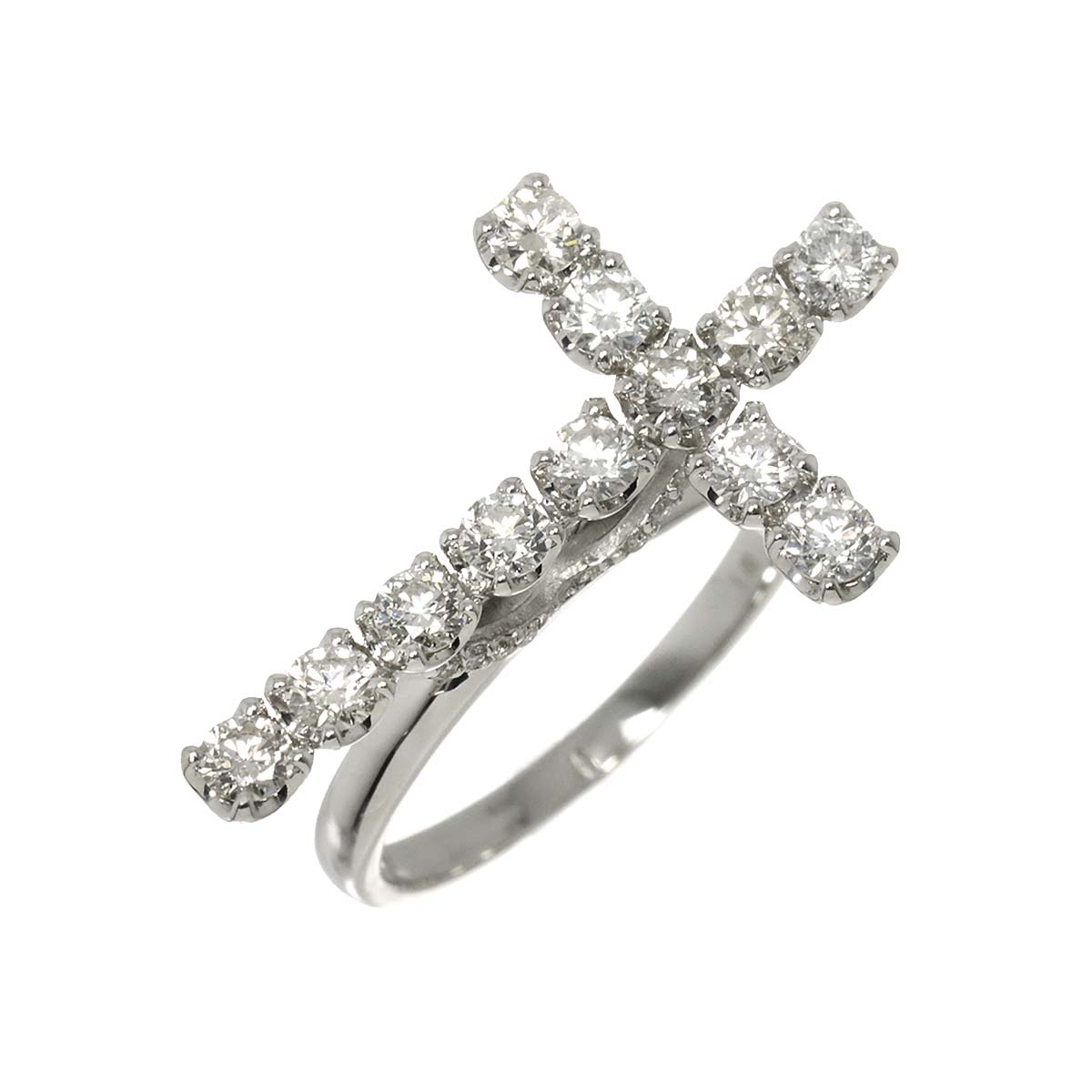 Diamond 1.00ct Ring Pt size5.75-6(US)