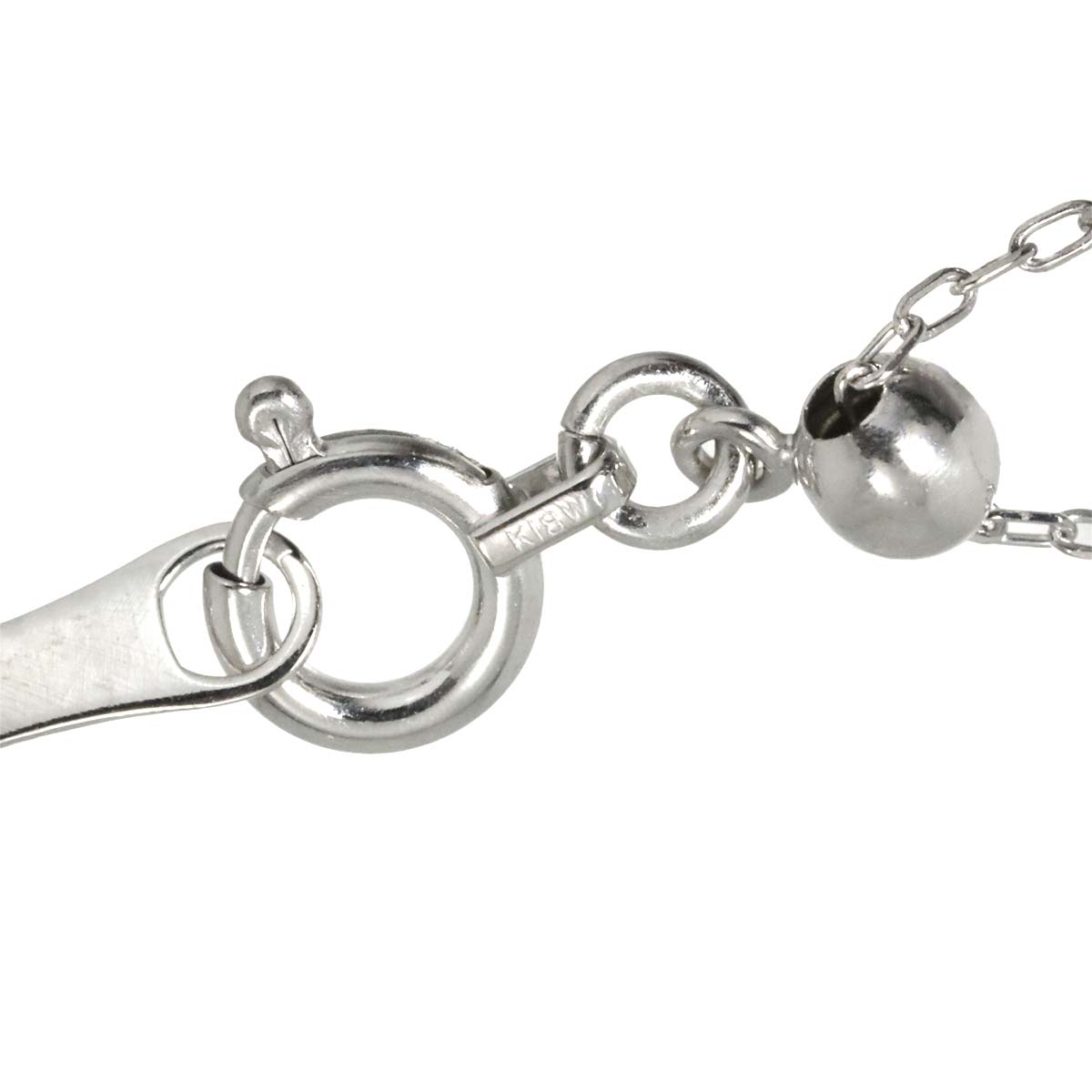 Diamond 0.70ct Necklace 18K WG White Gold 750