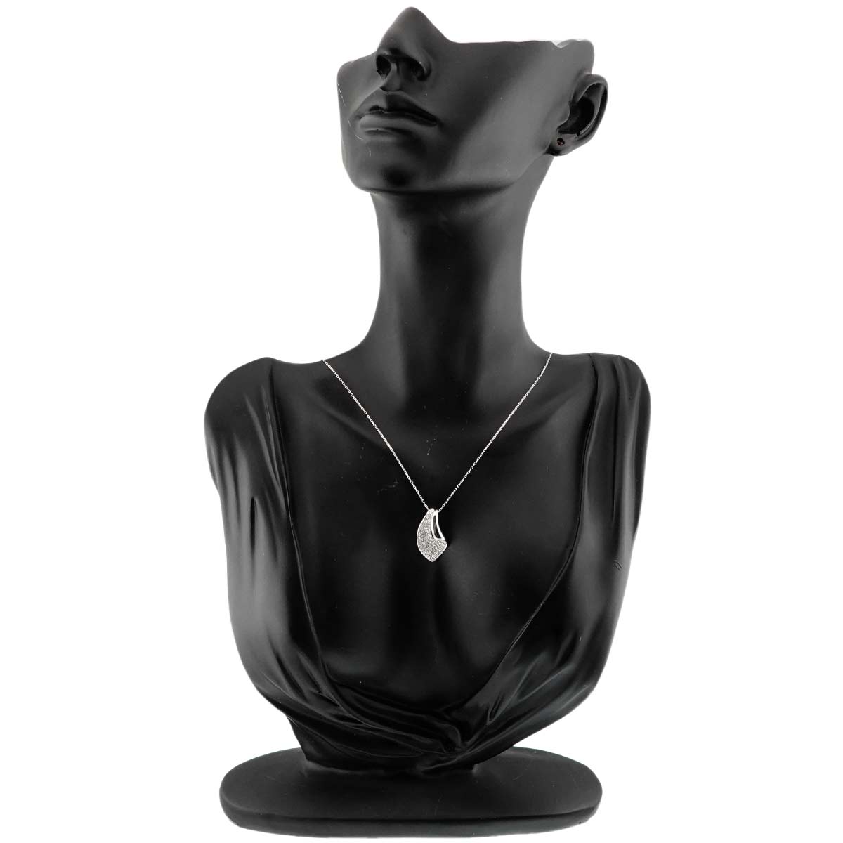 Diamond 0.70ct Necklace 18K WG White Gold 750