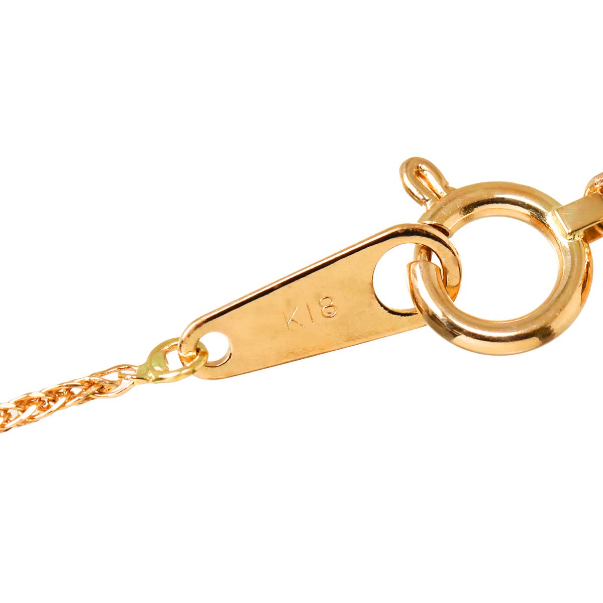 Diamond 1.50ct Necklace 18K K18 PG 750